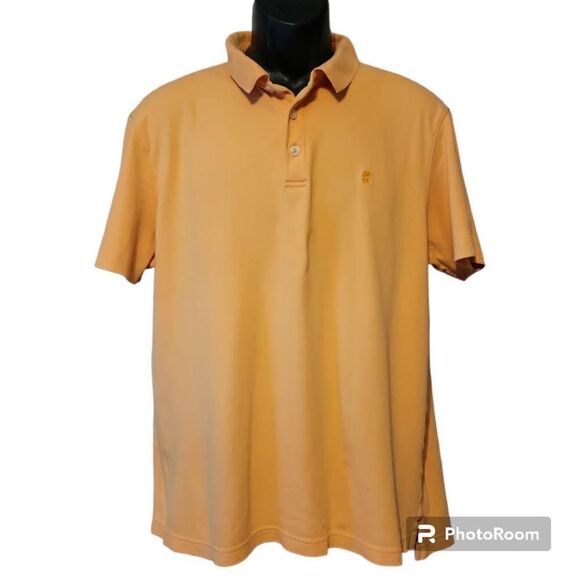 IZOD Men's Peach Cotton Polo Size Large - Picture 1 of 5